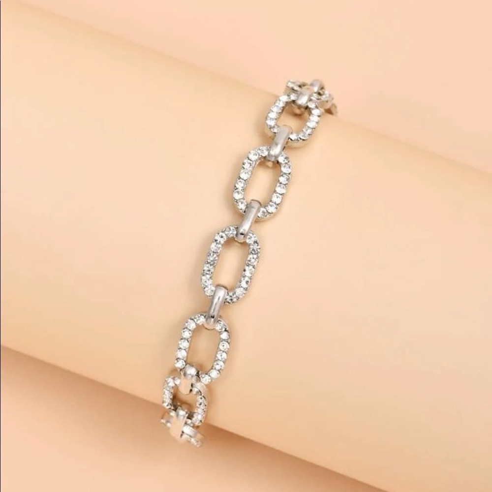 NWT Silver Rhinestone Bracelet